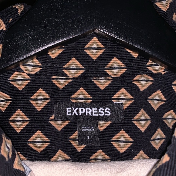 Express Men’s Velvet - Button Up Collar - Picture 3 of 5